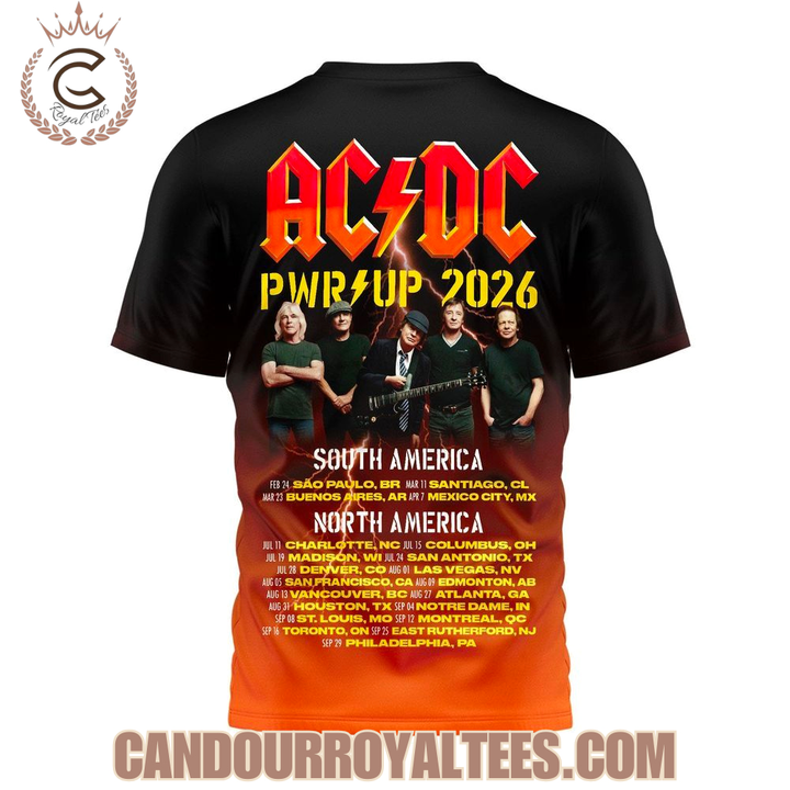 07. AC/DC North America Power Up Tour 2026 T-Shirt