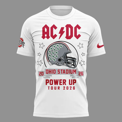 Special Tshirt AC/DC x Ohio State Buckeyes Football - Power Up Tour 2026 T-Shirt