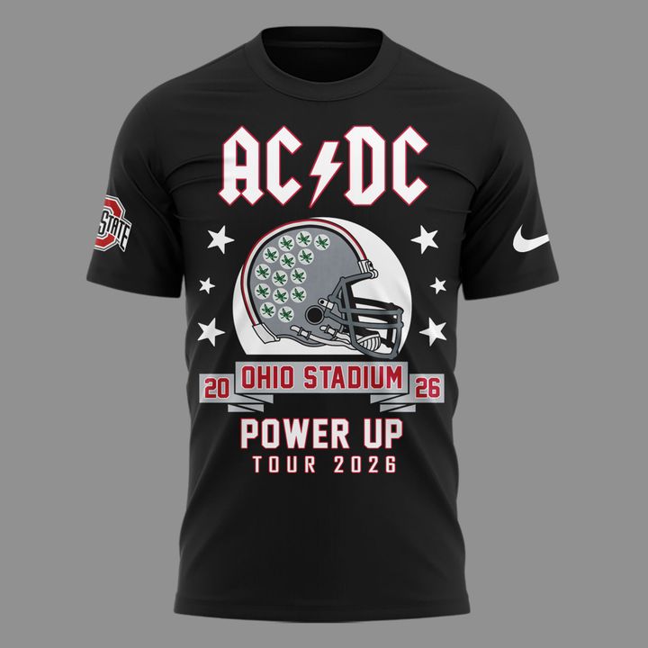 Limited Tshirt AC/DC x Ohio State Buckeyes Football - Power Up Tour 2026 T-Shirt