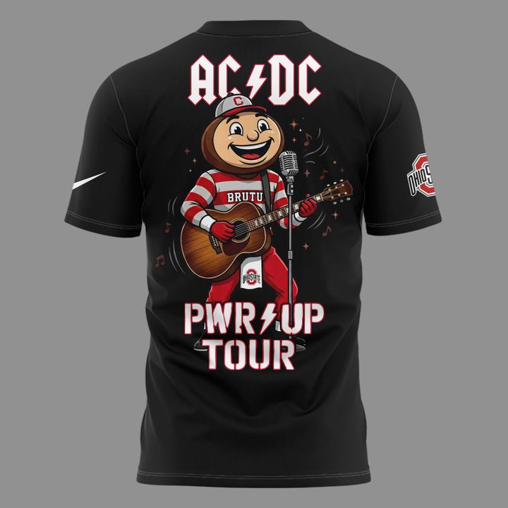 Limited Tshirt AC/DC x Ohio State Buckeyes Football - Power Up Tour 2026 T-Shirt