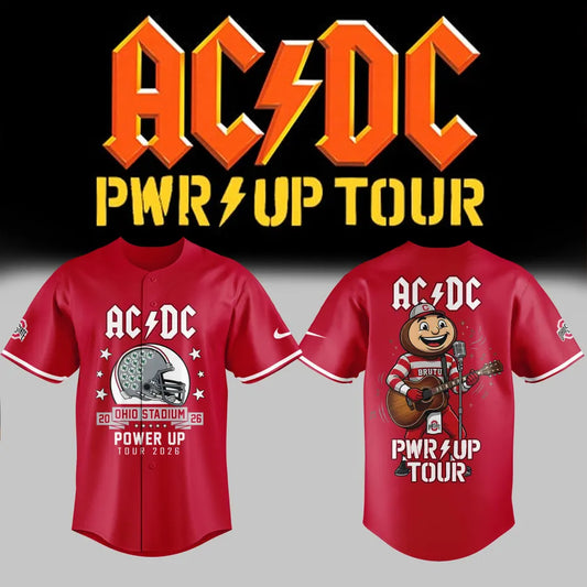 AC/DC x Ohio State Buckeyes Football - Power Up Tour 2026 Jersey