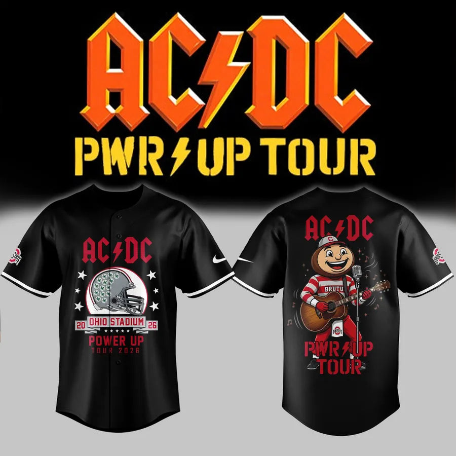 AC/DC x Ohio State Buckeyes Football - Power Up Tour 2026 Jersey