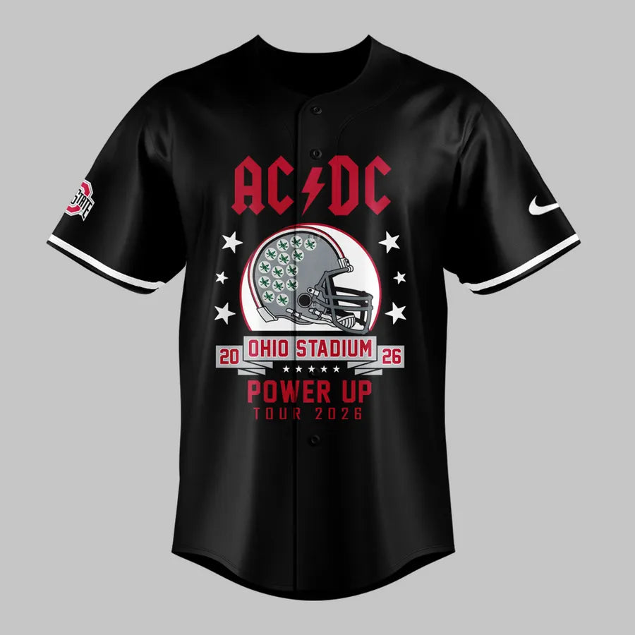 AC/DC x Ohio State Buckeyes Football - Power Up Tour 2026 Jersey