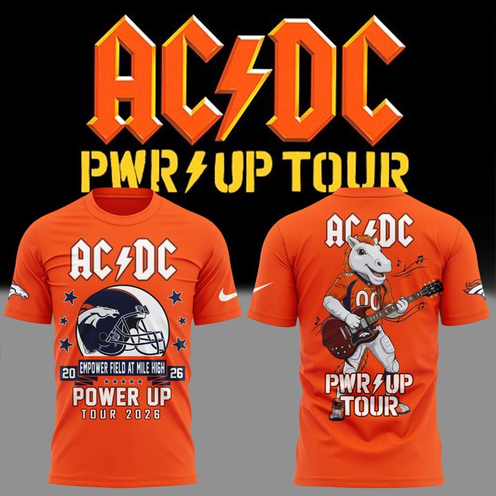 AC/DC x Denver Broncos - Power Up Tour 2026 T-Shirt