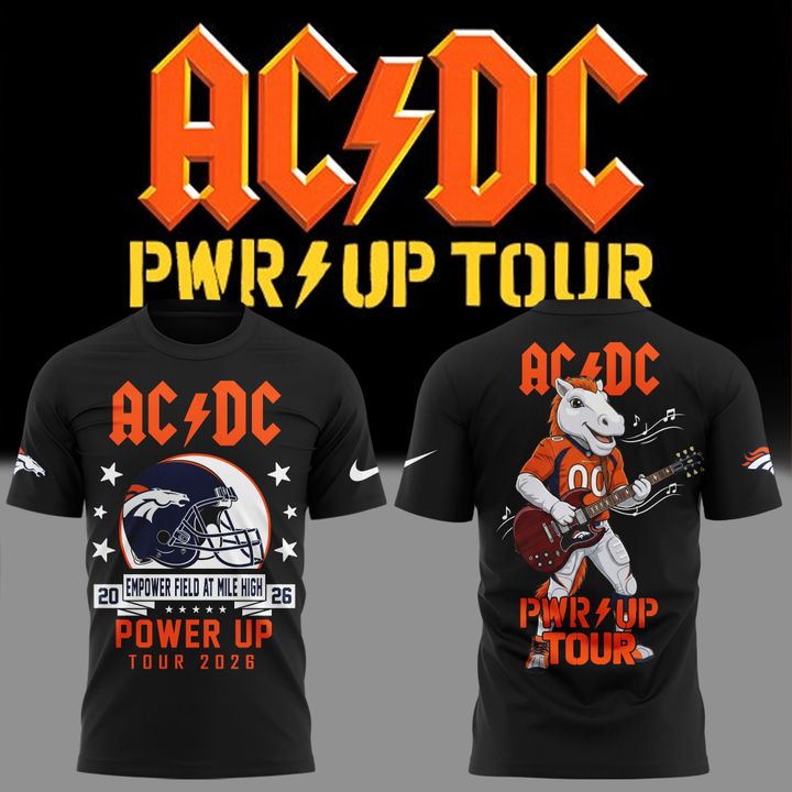 AC/DC x Denver Broncos - Power Up Tour 2026 T-Shirt
