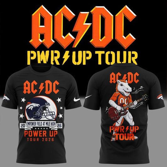 AC/DC x Denver Broncos - Power Up Tour 2026 T-Shirt