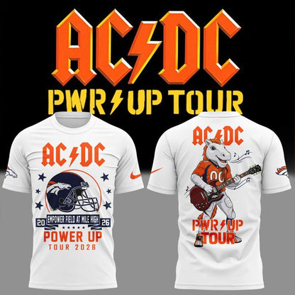 AC/DC x Denver Broncos - Power Up Tour 2026 T-Shirt