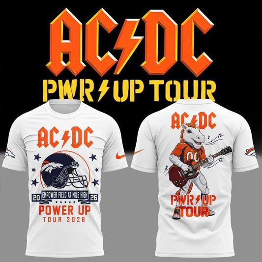 AC/DC x Denver Broncos - Power Up Tour 2026 T-Shirt