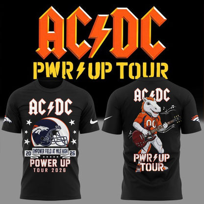 AC/DC x Denver Broncos - Power Up Tour 2026 T-Shirt
