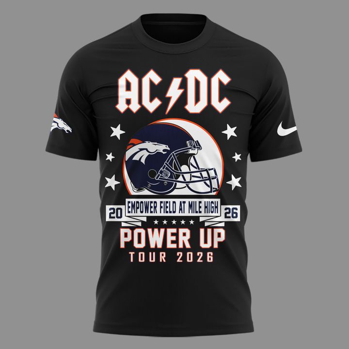 AC/DC x Denver Broncos - Power Up Tour 2026 T-Shirt
