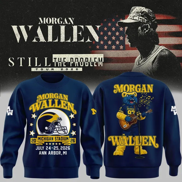 _Morgan Wallen x Michigan Football Still The Problem Tour 2026 Limited Sweatshirt