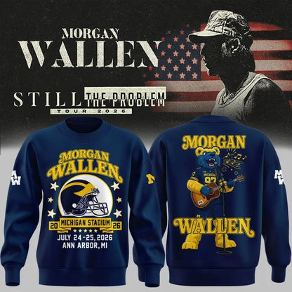_Morgan Wallen x Michigan Football Still The Problem Tour 2026 Limited Sweatshirt