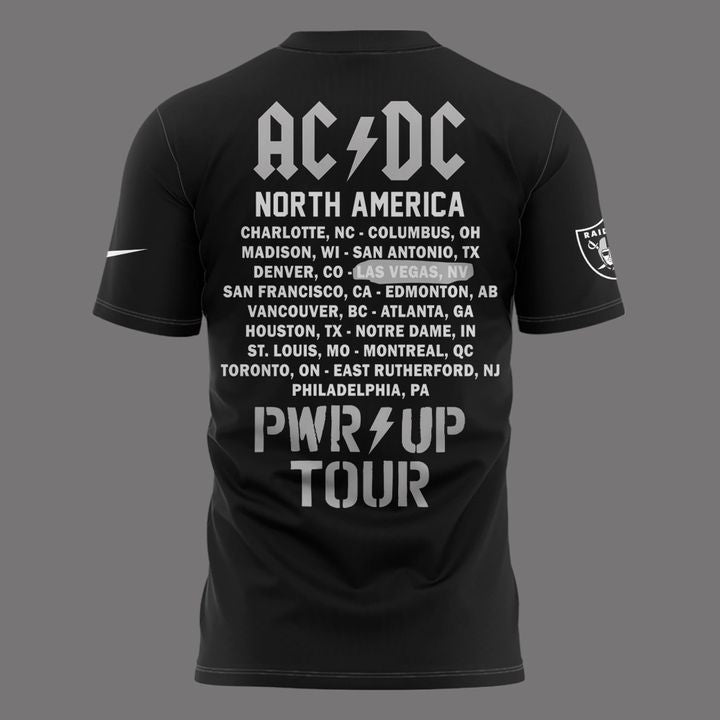 01.06. Perfect Tshirt AC/DC x Las Vegas Raiders - Power Up Tour 2026 T-Shirt
