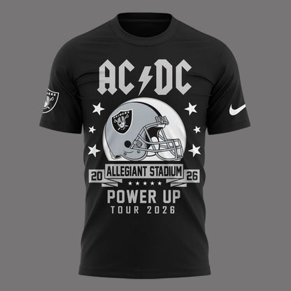 01.06. Perfect Tshirt AC/DC x Las Vegas Raiders - Power Up Tour 2026 T-Shirt