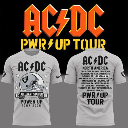 04. Limited Edition AC/DC x Las Vegas Raiders - Power Up Tour 2026 T-Shirt