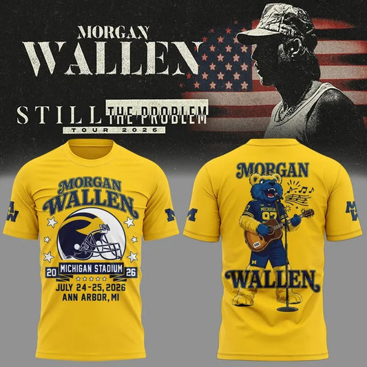 ..Morgan Wallen x Michigan Football Still The Problem Tour 2026 Limited Shirt v2