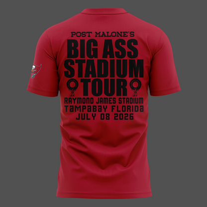 Exclusive Post Malone x Tampa Bay Buccaneers Red Tshirt 2026