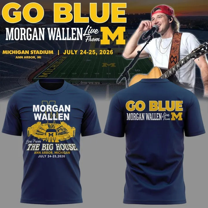 ..Morgan Wallen x Michigan Football Still The Problem Tour 2026 Limited Shirt v8