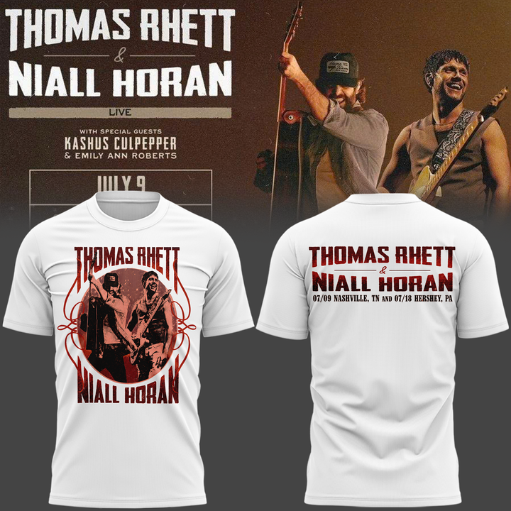 Exclusive Version Thomas Rhett x Niall Horan Nashville,TN Tshirt 2026