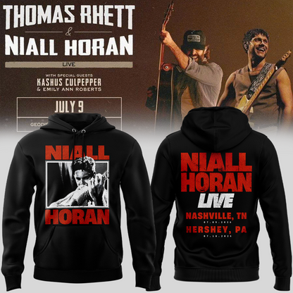 Exclusive Version Niall Horan Nashville,TN Black Hoodie 2026