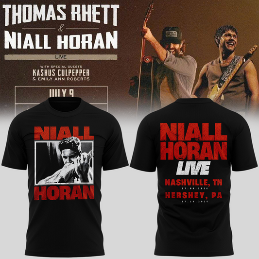 Exclusive Version Niall Horan Nashville,TN Black Tshirt 2026