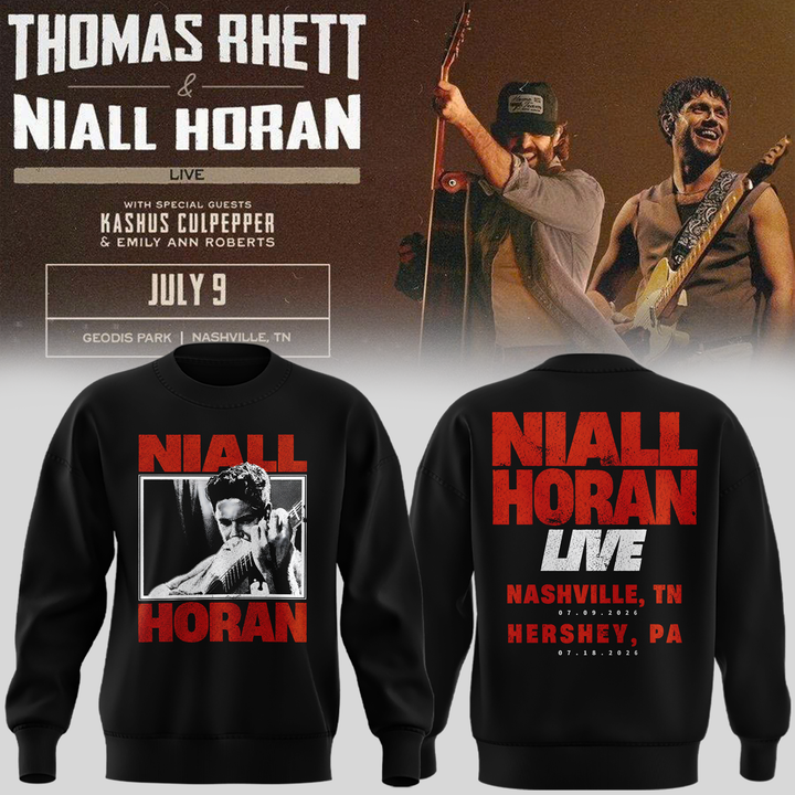 Exclusive Version Niall Horan Nashville,TN Black Sweat 2026