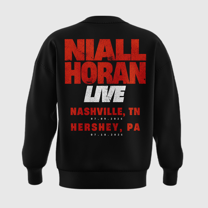 Exclusive Version Niall Horan Nashville,TN Black Sweat 2026