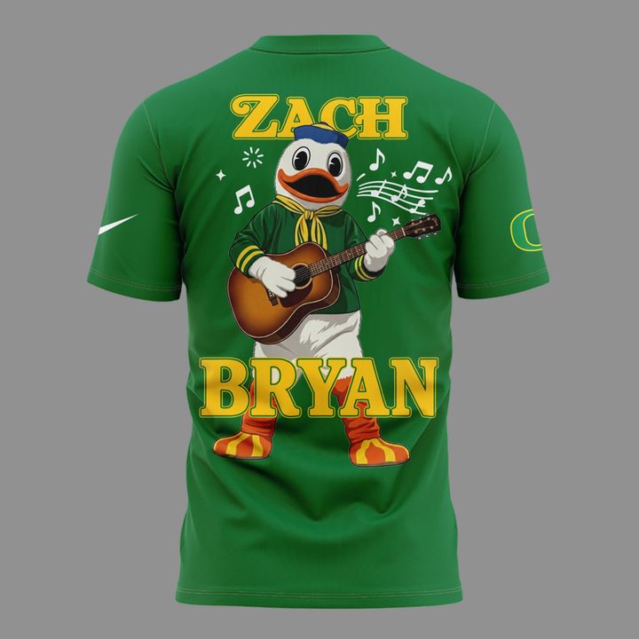 03. New Shirt Zach Bryan x Oregon Football - With Heaven On Tour 2026 T-Shirt