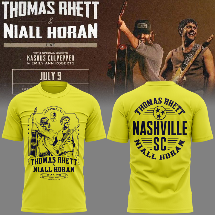 Exclusive Version Thomas Rhett x Niall Horan Nashville SC Tshirt 2026