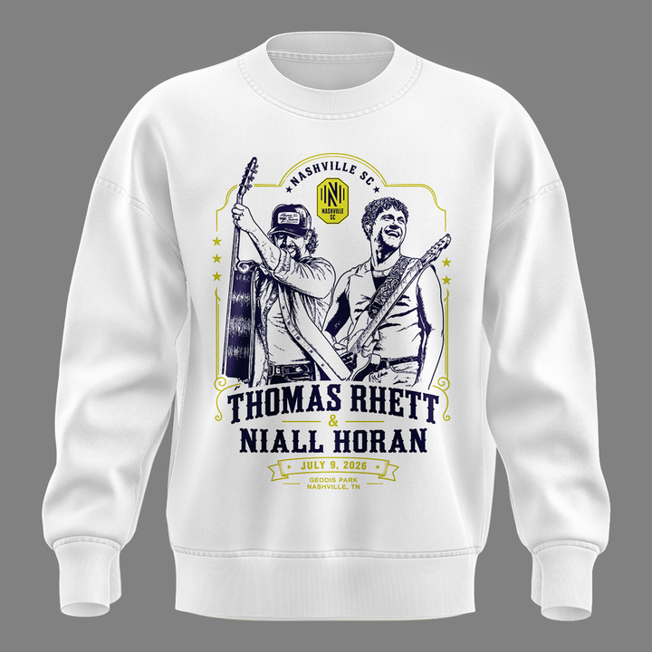 Exclusive Version Thomas Rhett x Niall Horan Nashville SC White Sweat 2026