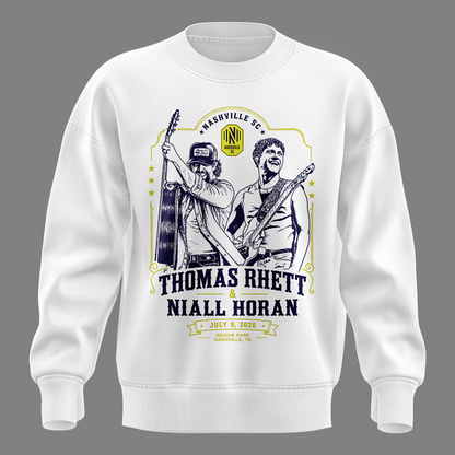 Exclusive Version Thomas Rhett x Niall Horan Nashville SC White Sweat 2026