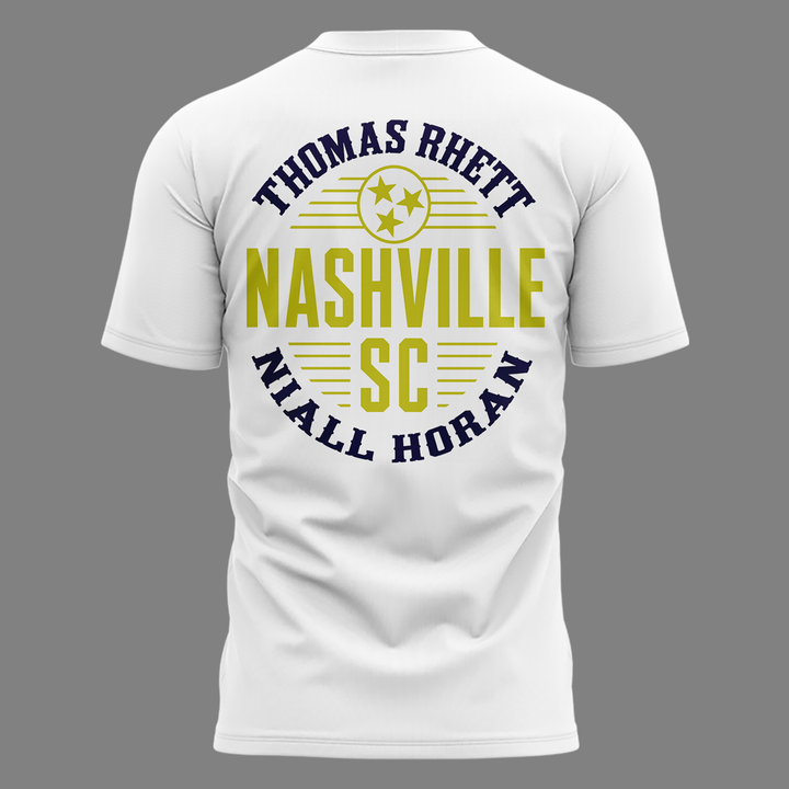 Exclusive Version Thomas Rhett x Niall Horan Nashville SC White Tshirt 2026