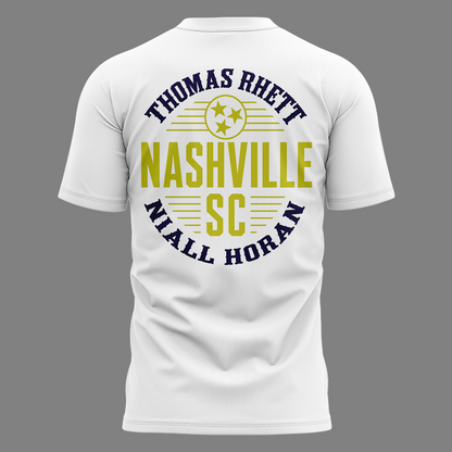 Exclusive Version Thomas Rhett x Niall Horan Nashville SC White Tshirt 2026