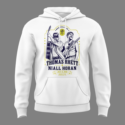 Exclusive Version Thomas Rhett x Niall Horan Nashville SC White Hoodie 2026