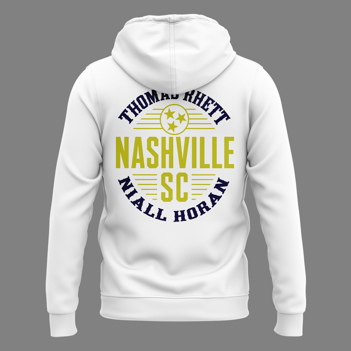 Exclusive Version Thomas Rhett x Niall Horan Nashville SC White Hoodie 2026