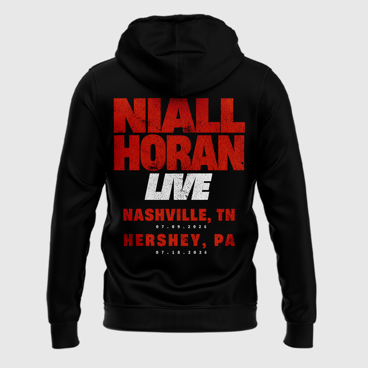 Exclusive Version Niall Horan Nashville,TN Black ZipHoodie 2026