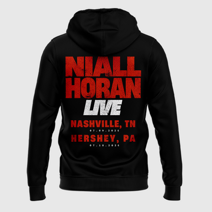 Exclusive Version Niall Horan Nashville,TN Black ZipHoodie 2026
