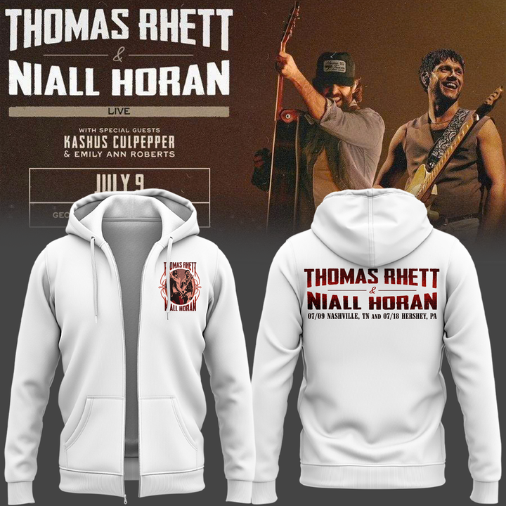 Exclusive Version Thomas Rhett x Niall Horan Nashville,TN ZipHoodie 2026