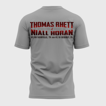 Exclusive Version Thomas Rhett x Niall Horan Nashville,TN Gray Tshirt 2026