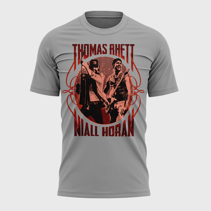 Exclusive Version Thomas Rhett x Niall Horan Nashville,TN Gray Tshirt 2026