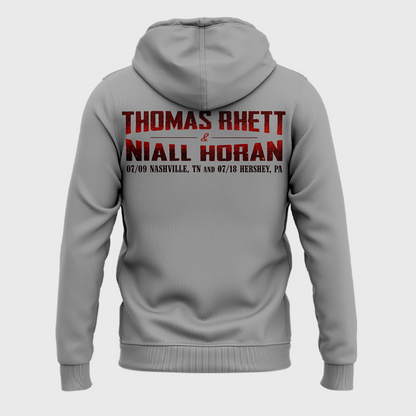 Exclusive Version Thomas Rhett x Niall Horan Nashville,TN Gray Hoodie 2026