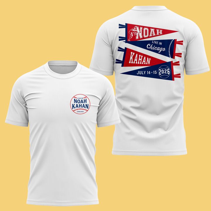 2. Noah Kahan's 'Great Divide Tour' coming to Chicago | Wrigley Field White Tee