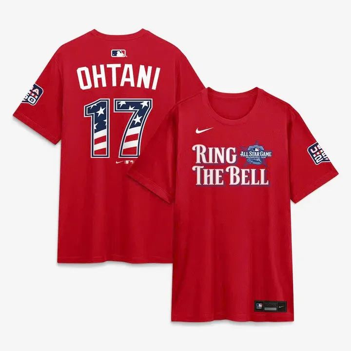 2026 All-Star Game Men's National League Shohei Ohtani Nike Red Name &amp; Number T-Shirt