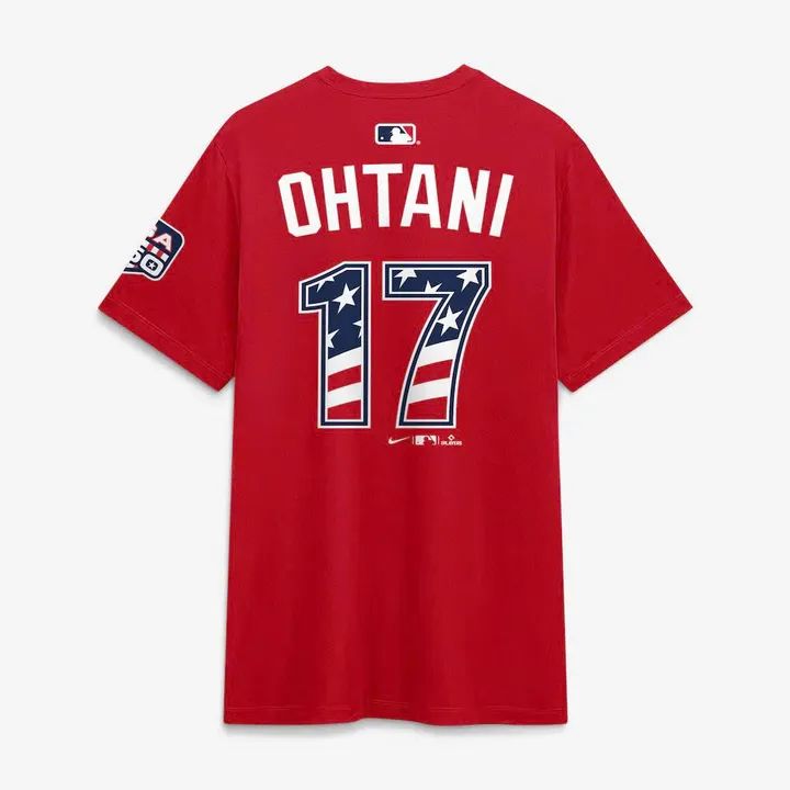 2026 All-Star Game Men's National League Shohei Ohtani Nike Red Name &amp; Number T-Shirt