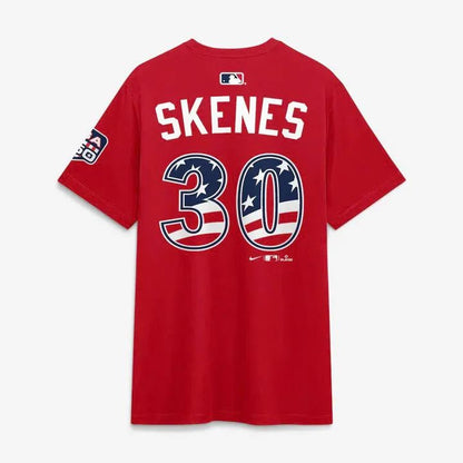 2026 All-Star Game Men's National League Paul Skenes Nike Red Name &amp; Number T-Shirt