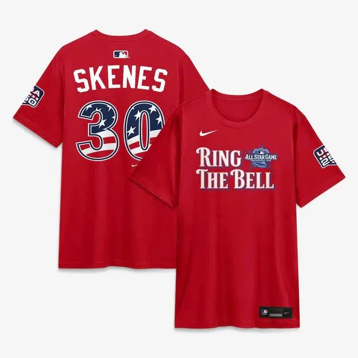 2026 All-Star Game Men's National League Paul Skenes Nike Red Name &amp; Number T-Shirt