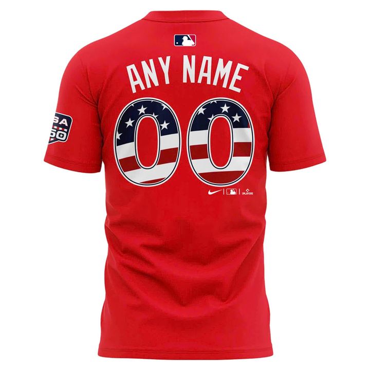 All-Star Game Men's National League Nike Red Name &amp; Number T-Shirt