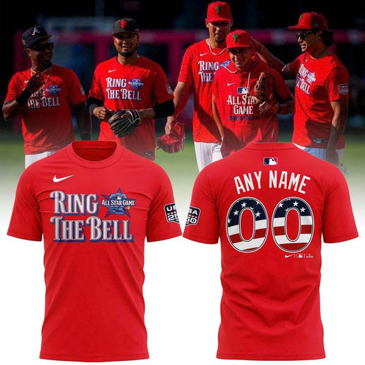 All-Star Game Men's National League Nike Red Name &amp; Number T-Shirt