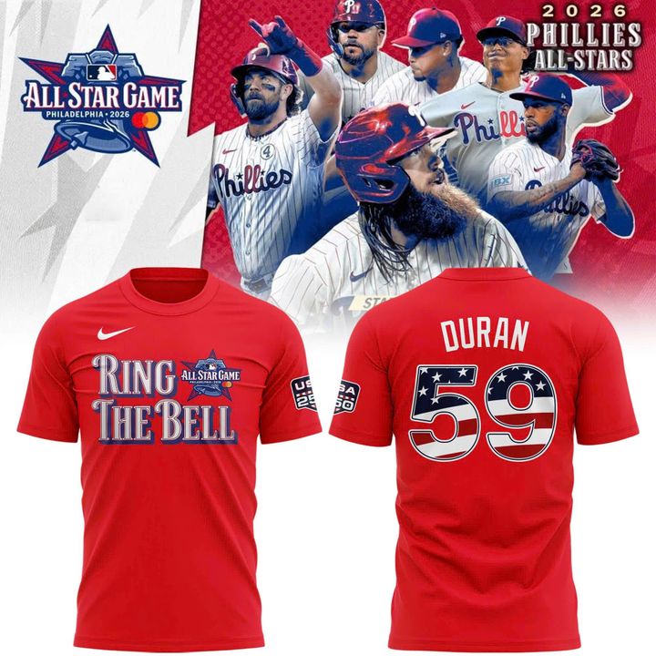 2026 All-Star Game Men's National League Jhoan Duran Nike Red Name &amp; Number T-Shirt