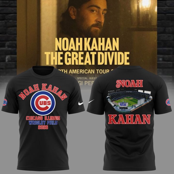 03.16. Exclusive 2026 Noah Kahan x Chicago Cubs - Wrigley Field Event T-Shirt